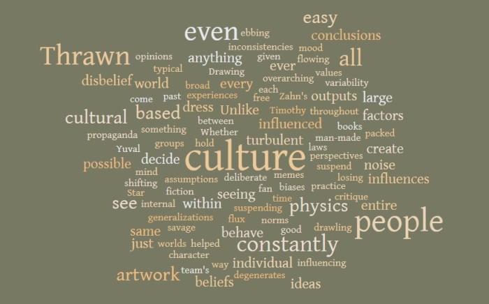 Culture, Physics, Noise, & Thrawn